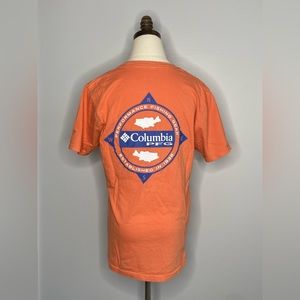 Men's Columbia PFG T-Shirt Back Logo Orange
